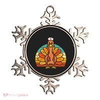Turkey Nurse Stethoscope Thanksgiving Fall Scrub Top Ornament thumb 0