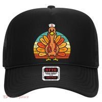 Turkey Nurse Stethoscope Thanksgiving Fall Scrub Top Hat thumb 0
