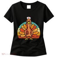 Turkey Nurse Stethoscope Thanksgiving Fall Scrub Top Women's T-Shirt thumb 0