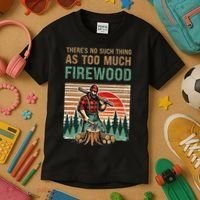 ThereS No Such Thing As Too Much Firewood Woodworking. Kids T-Shirt thumb 3
