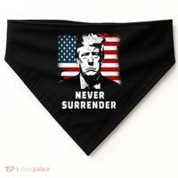 Trump Never Surrender USA-Made Doggie Bandana thumb 0