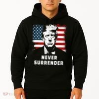 Trump Never Surrender Hoodie thumb 2