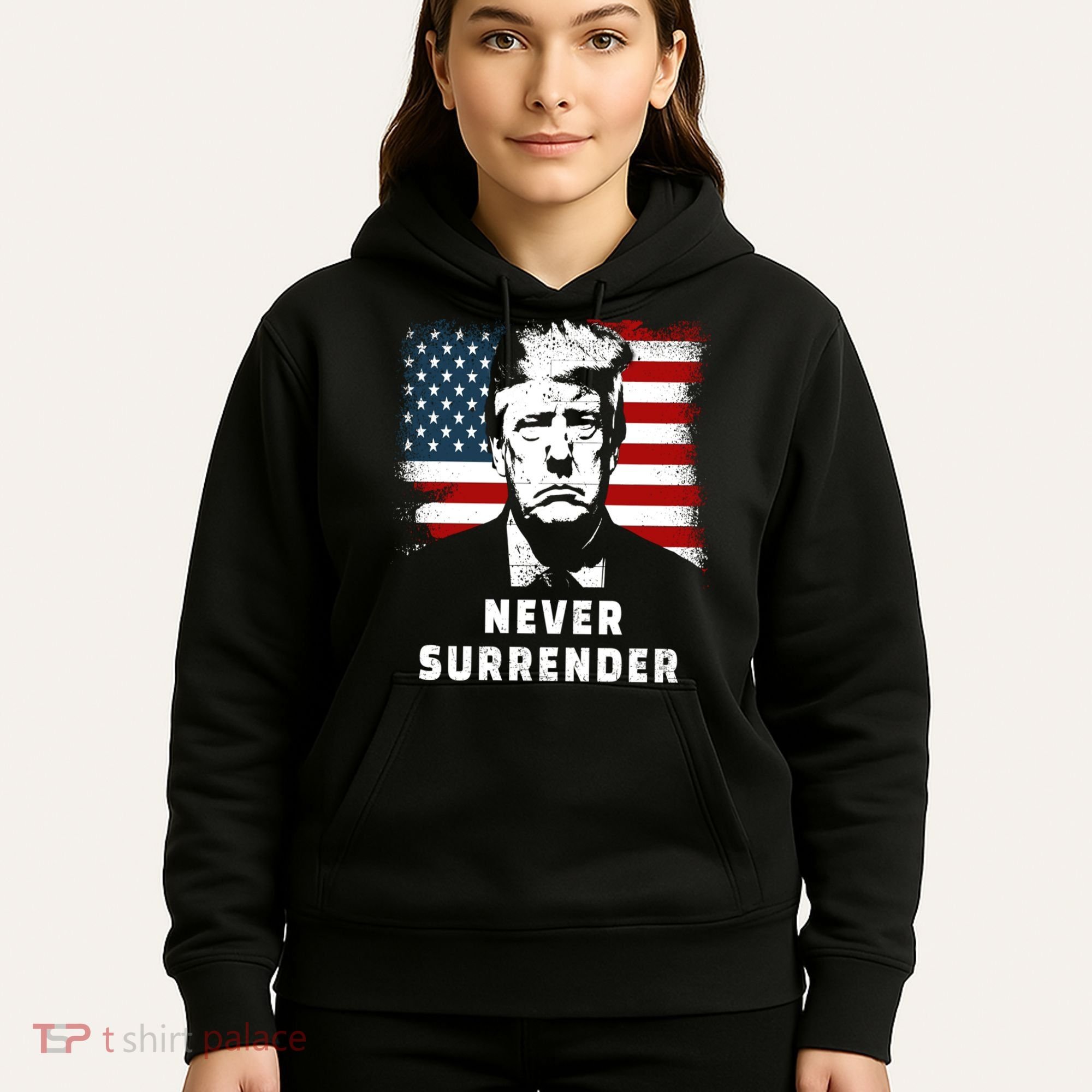 Trump Never Surrender Hoodie