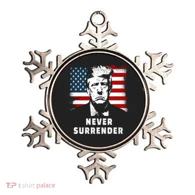 Trump Never Surrender Ornament