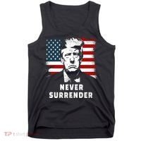 Trump Never Surrender Tank Top thumb 0