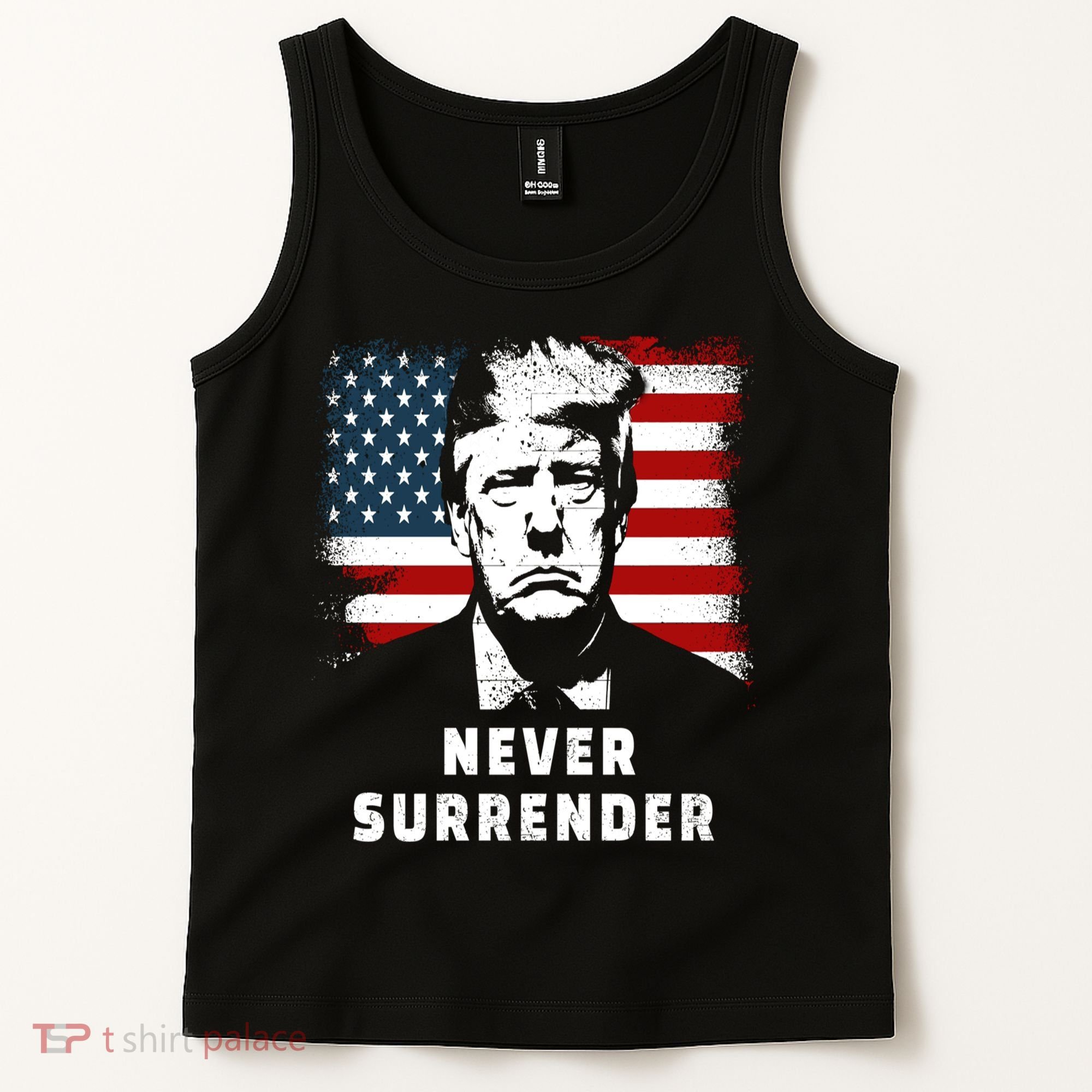 Trump Never Surrender Tank Top