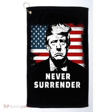 Trump Never Surrender Golf Towel