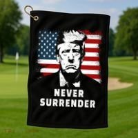 Trump Never Surrender Golf Towel thumb 1