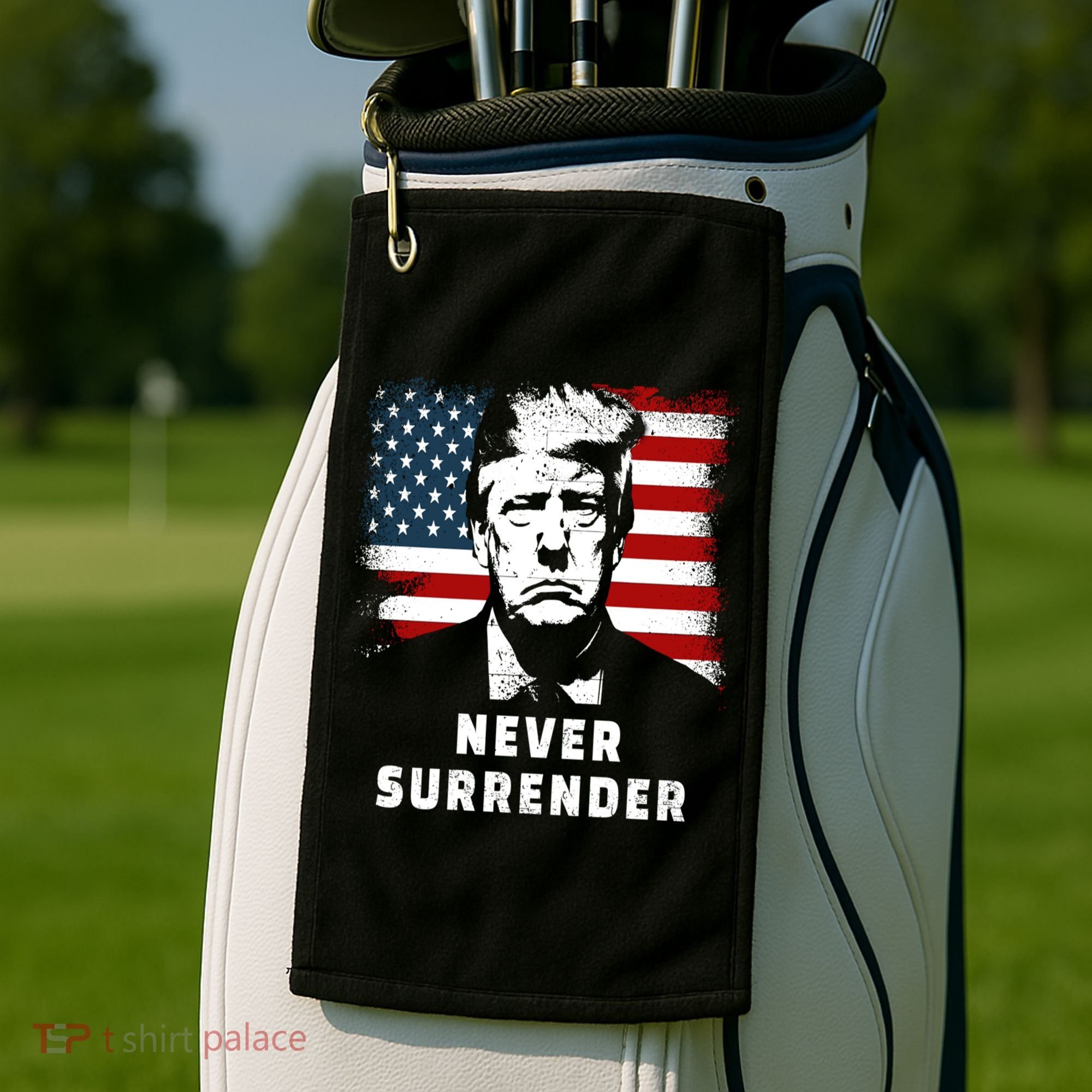 Trump Never Surrender Golf Towel