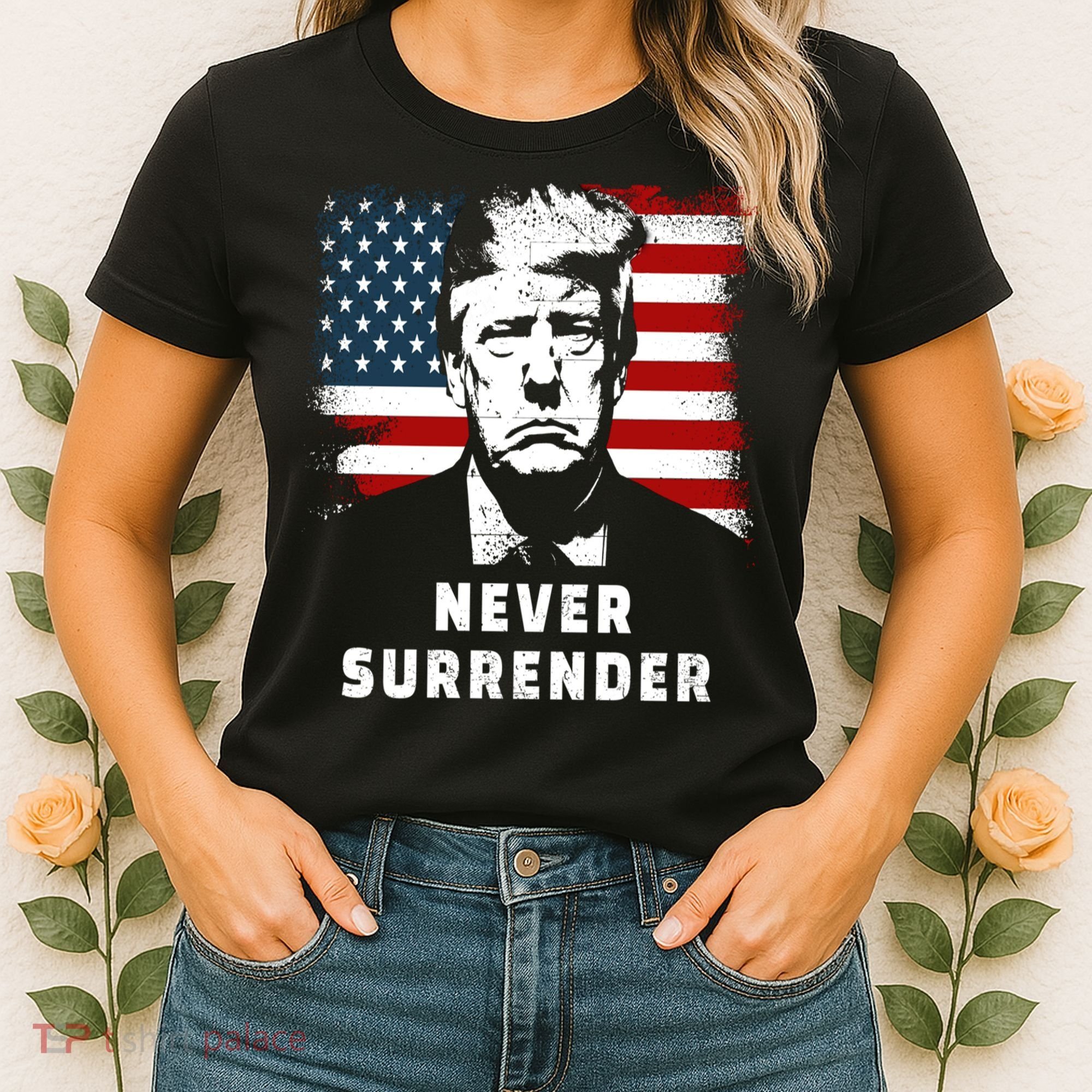 Trump Never Surrender Women's T-Shirt