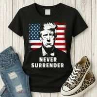 Trump Never Surrender Women's T-Shirt thumb 3