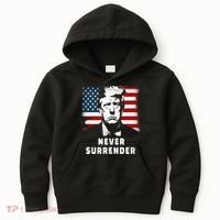 Trump Never Surrender Kids Hoodie thumb 0