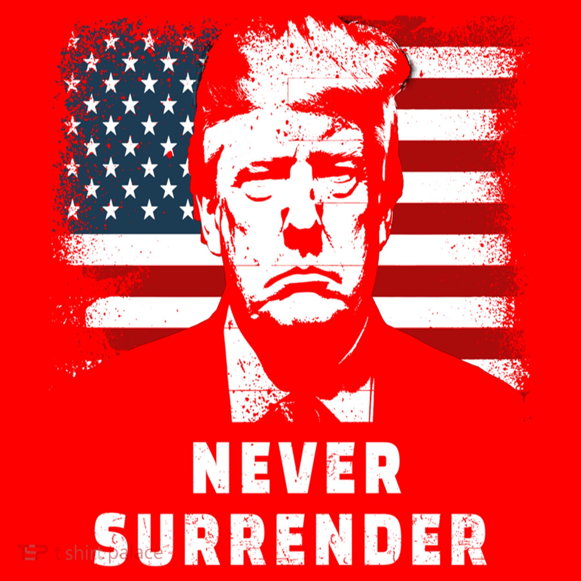Trump Never Surrender Santa Hat