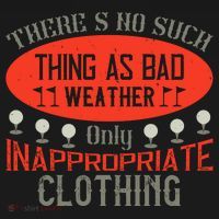 There’s No Such Thing As Bad Weather, Only Inappropriate Clothing Women's Hoodie thumb 2