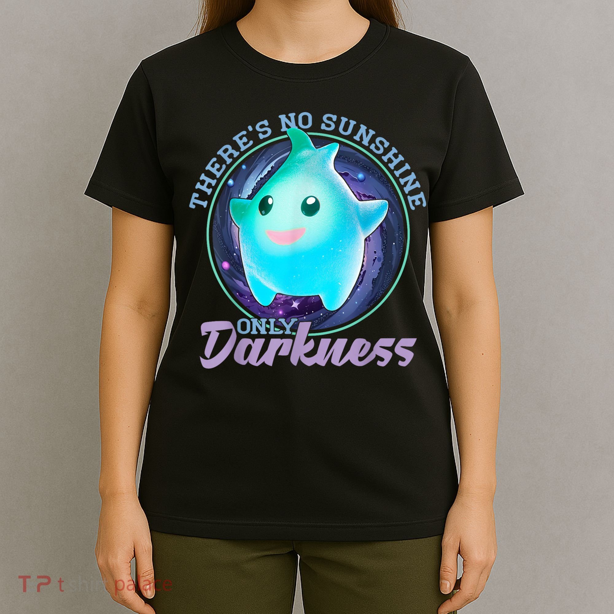 Theres No Sunshine Only Darkness Shiny T-Shirt