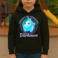 Theres No Sunshine Only Darkness Shiny Kids Hoodie thumb 3