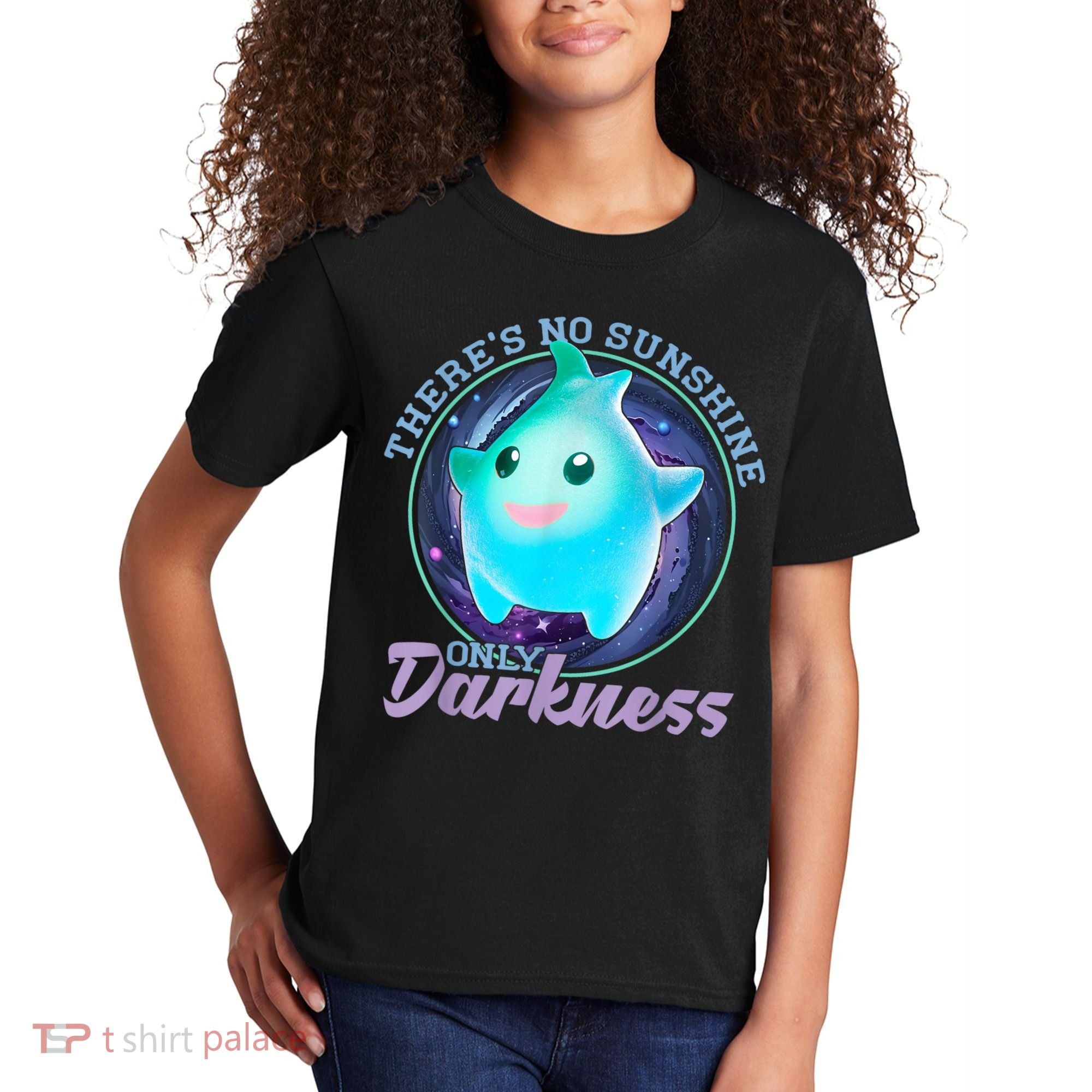 Theres No Sunshine Only Darkness Shiny Kids T-Shirt
