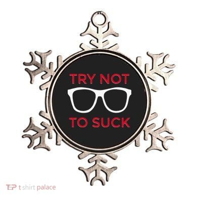 Try Not To Suck Funny Baseball Ornament