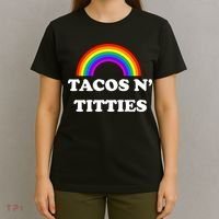 Tacos N Titties Pride Month Lgbtq T-Shirt thumb 4