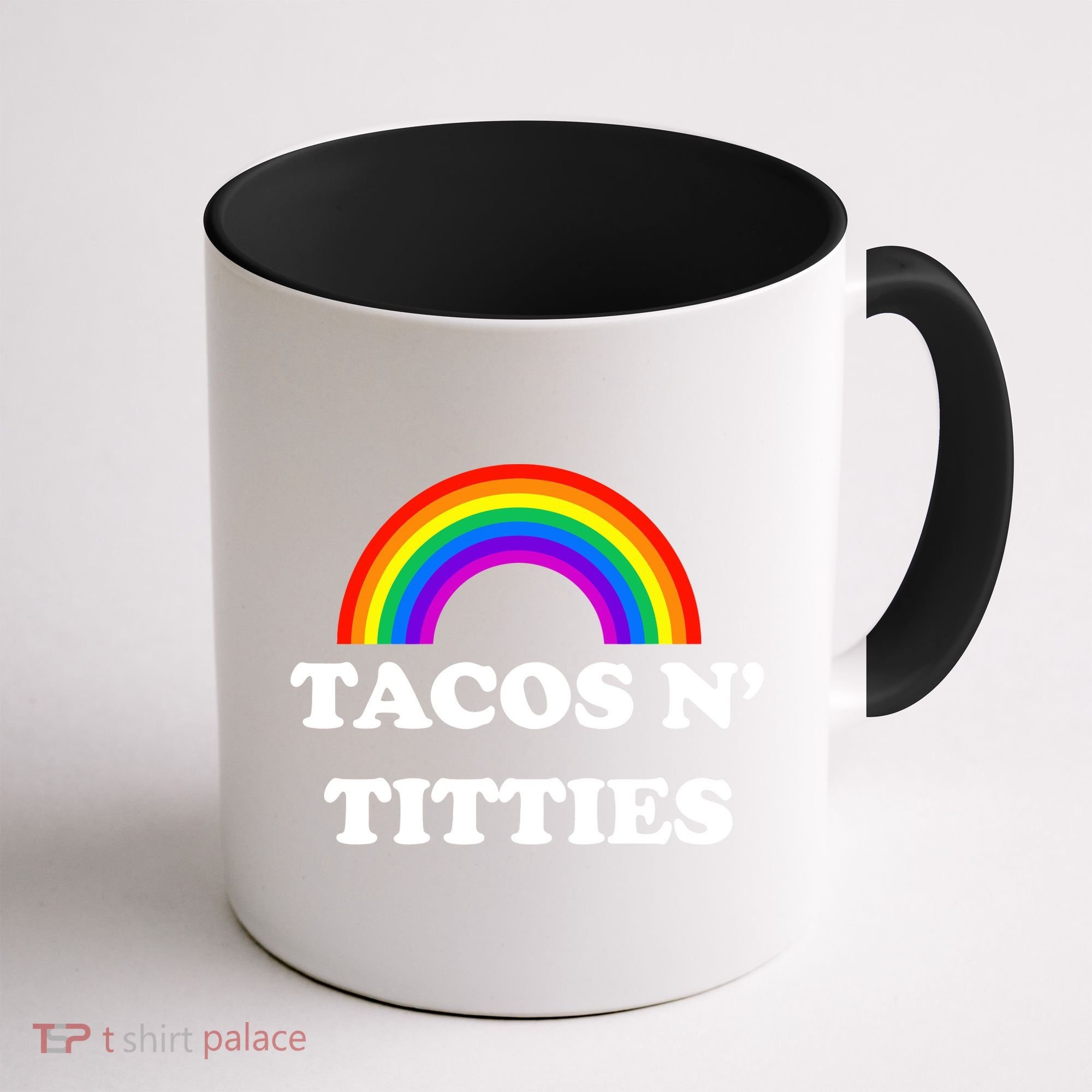 Tacos N Titties Pride Month Lgbtq Coffee Mug