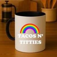Tacos N Titties Pride Month Lgbtq Coffee Mug thumb 4