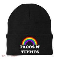 Tacos N Titties Pride Month Lgbtq Beanie thumb 0