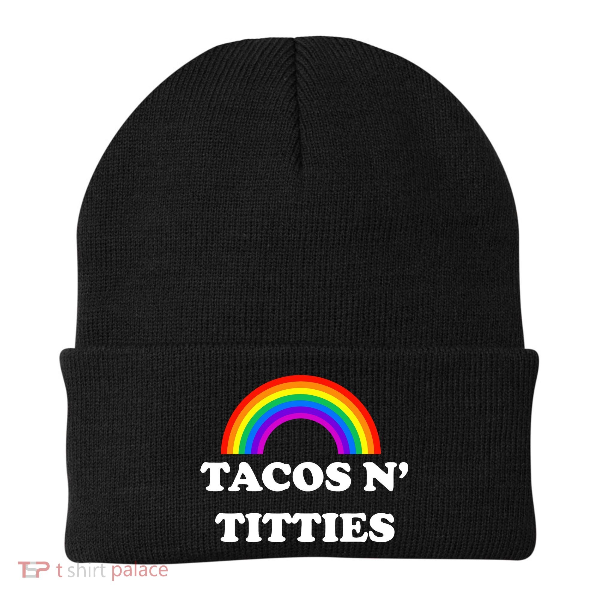 Tacos N Titties Pride Month Lgbtq Beanie