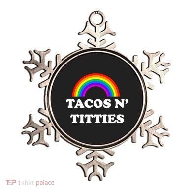 Tacos N Titties Pride Month Lgbtq Ornament
