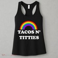 Tacos N Titties Pride Month Lgbtq Women's Tank Top thumb 3