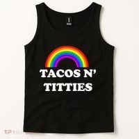 Tacos N Titties Pride Month Lgbtq Tank Top thumb 2