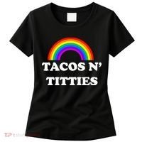 Tacos N Titties Pride Month Lgbtq Women's T-Shirt thumb 0