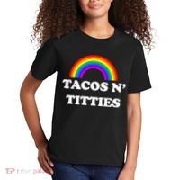 Tacos N Titties Pride Month Lgbtq Kids T-Shirt thumb 2
