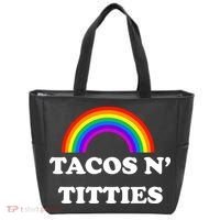 Tacos N Titties Pride Month Lgbtq Tote Bag thumb 0