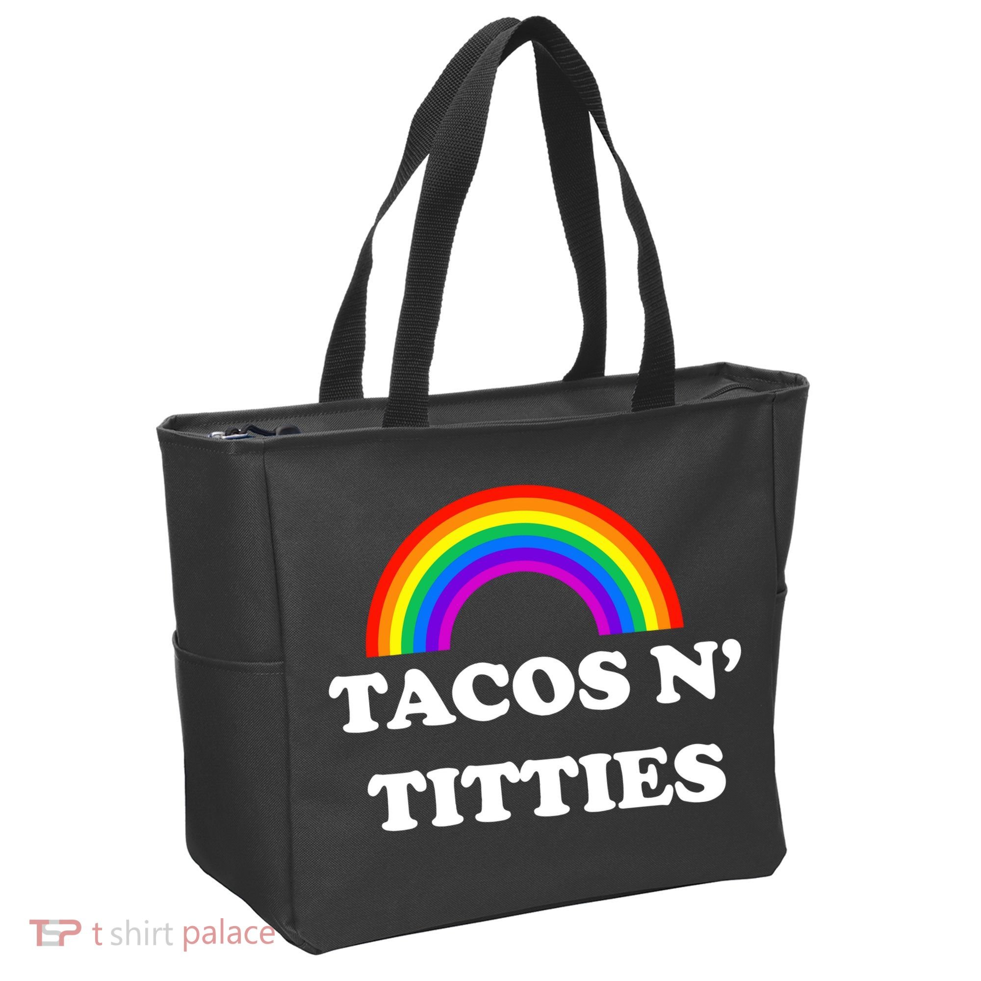 Tacos N Titties Pride Month Lgbtq Tote Bag