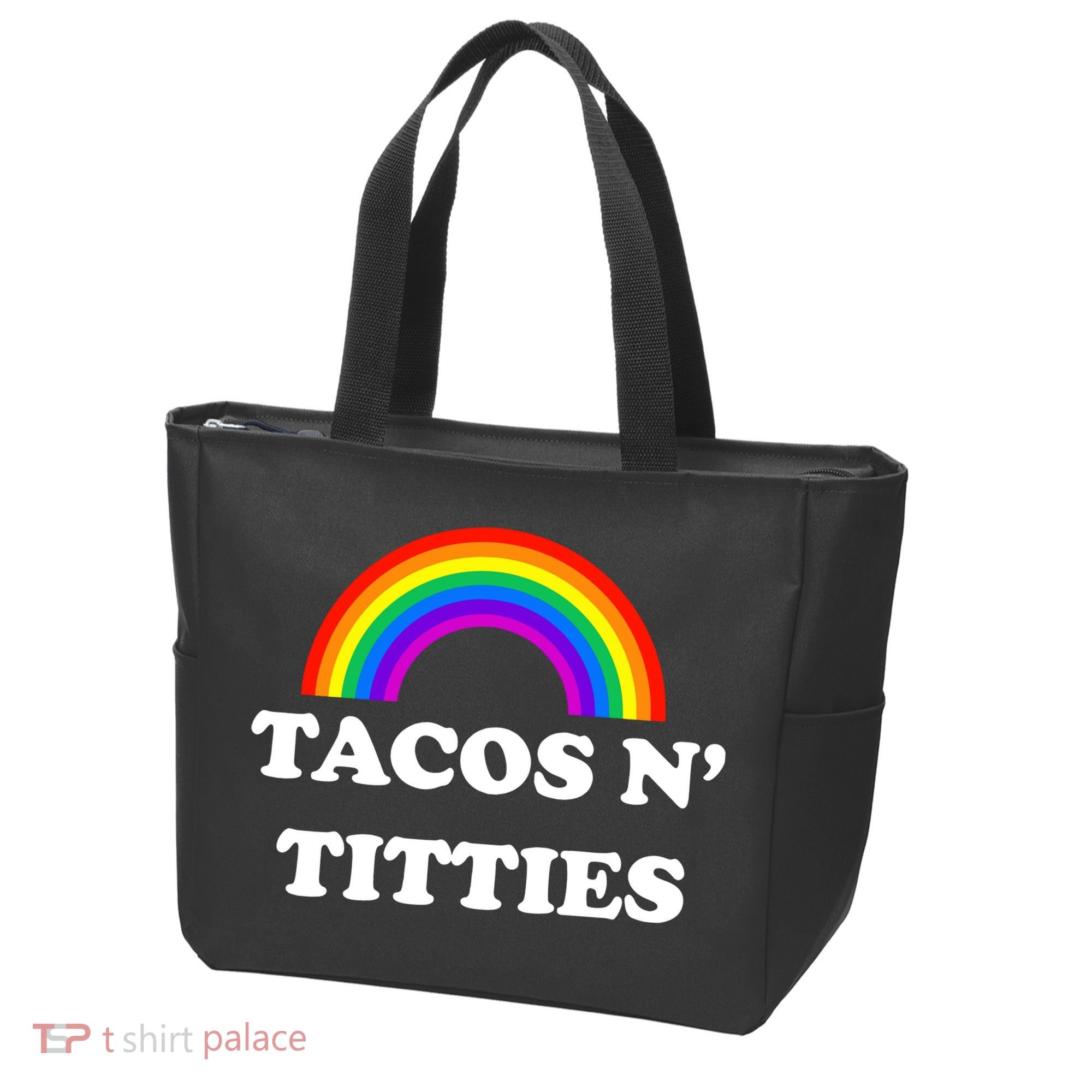 Tacos N Titties Pride Month Lgbtq Tote Bag
