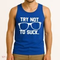 Try Not To Suck Book Movie Lover Reading Gift Great Gift Tank Top thumb 3