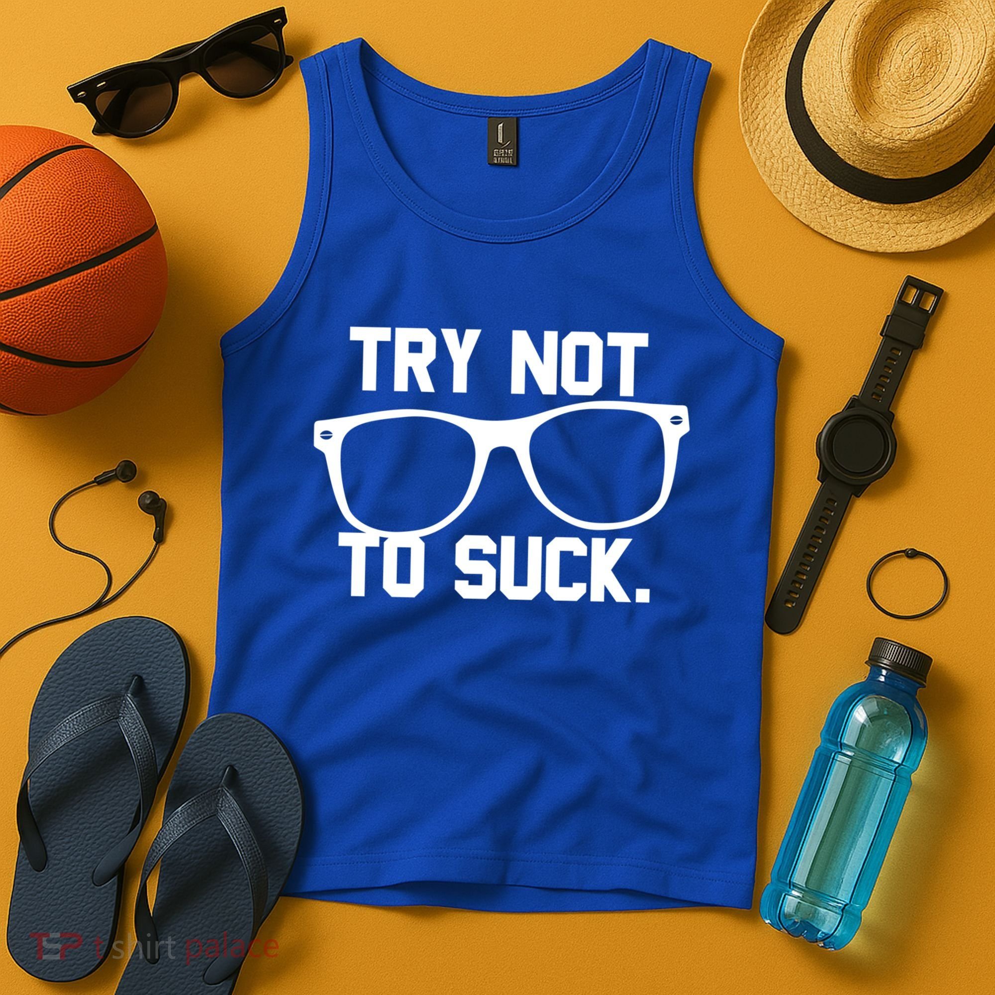 Try Not To Suck Book Movie Lover Reading Gift Great Gift Tank Top
