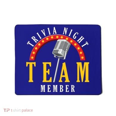 Trivia Night Team Member Quiz Game Show Trivia Gift Mousepad