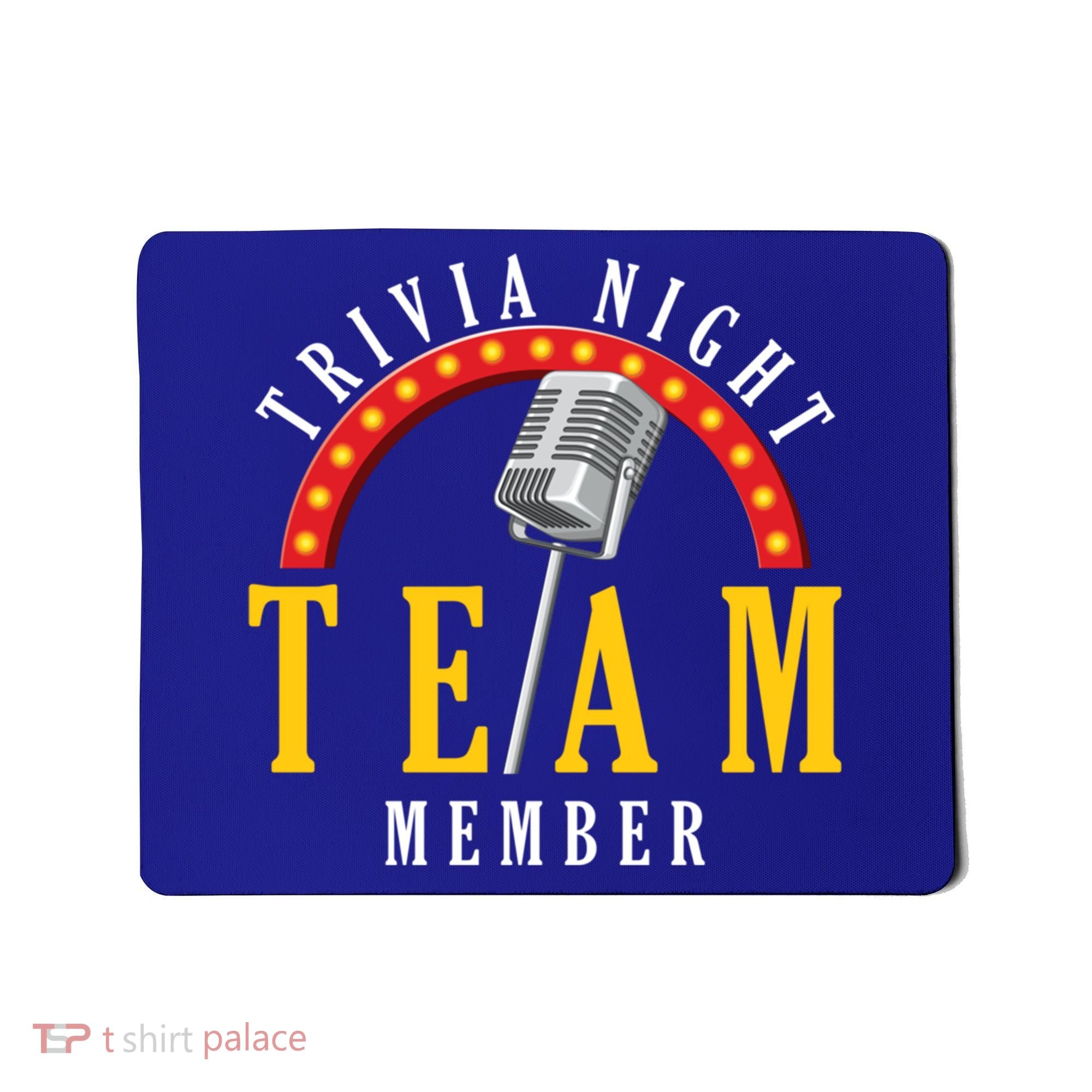 Trivia Night Team Member Quiz Game Show Trivia Gift Mousepad