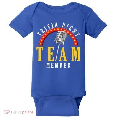 Trivia Night Team Member Quiz Game Show Trivia Gift Baby Bodysuit