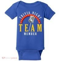 Trivia Night Team Member Quiz Game Show Trivia Gift Baby Bodysuit thumb 0
