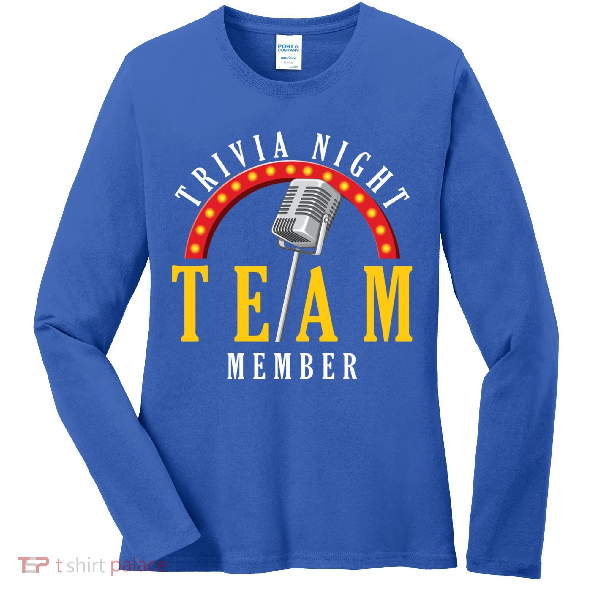 Trivia Night Team Member Quiz Game Show Trivia Gift Women's Long Sleeve Shirt