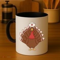 Turkey Nurse Thanksgiving Coffee Mug thumb 4