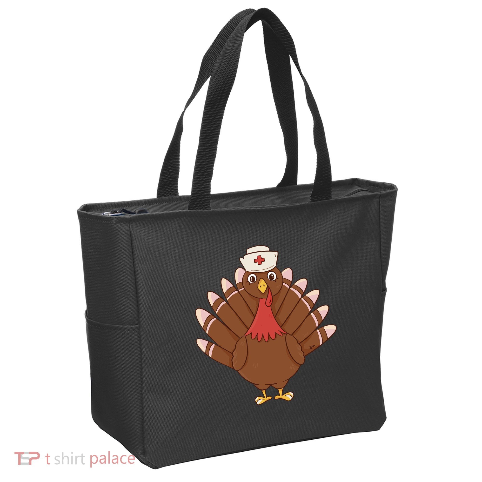Turkey Nurse Thanksgiving Tote Bag