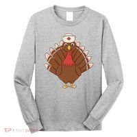 Turkey Nurse Thanksgiving Long Sleeve Shirt thumb 0