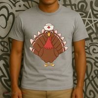 Turkey Nurse Thanksgiving T-Shirt thumb 3
