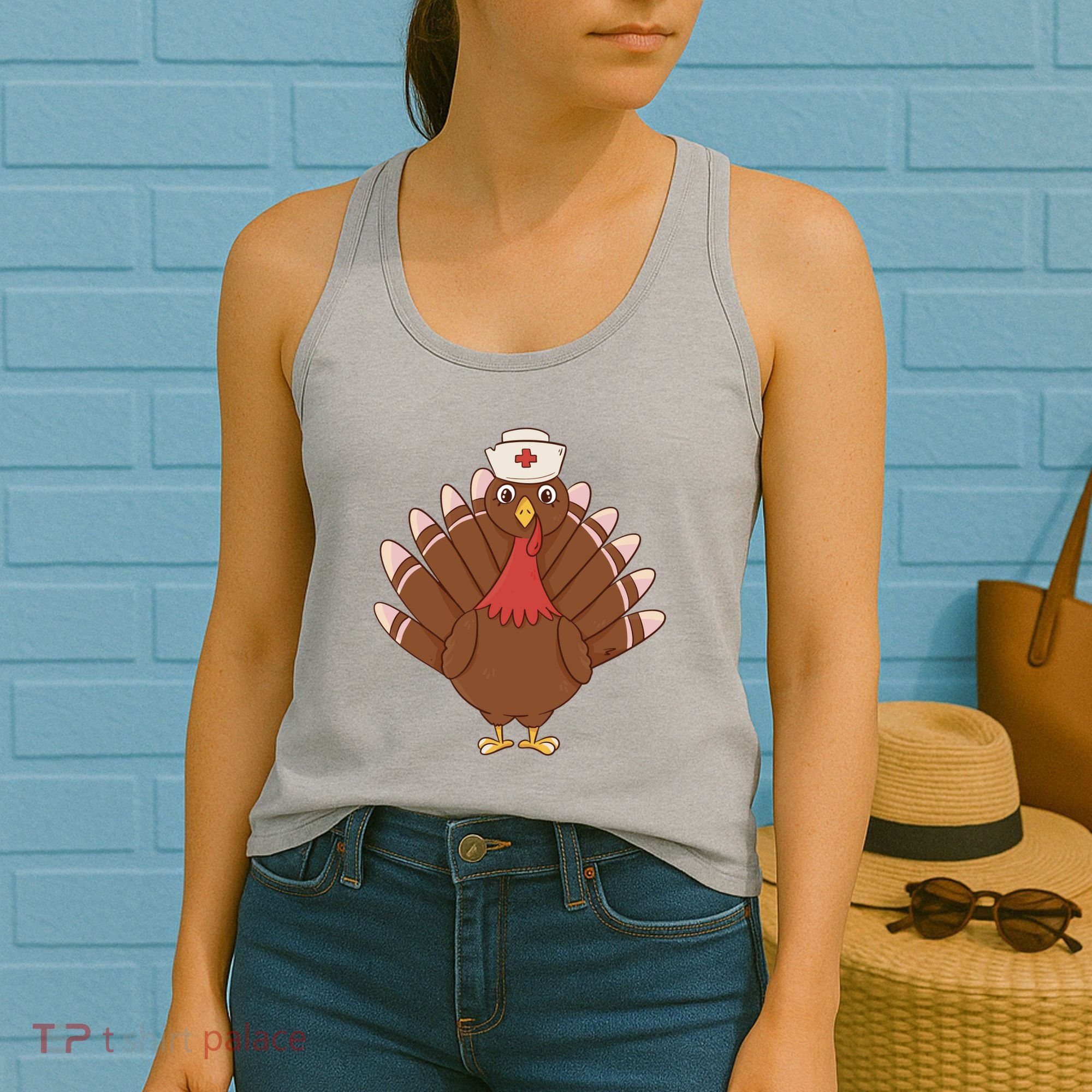 Turkey Nurse Thanksgiving Women's Tank Top
