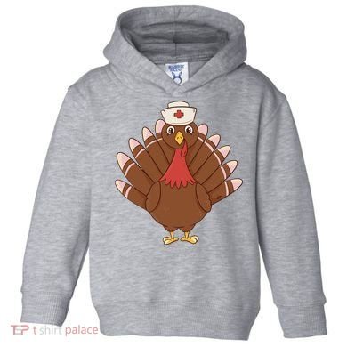 Turkey Nurse Thanksgiving Toddler Hoodie