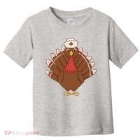 Turkey Nurse Thanksgiving Toddler T-Shirt thumb 0