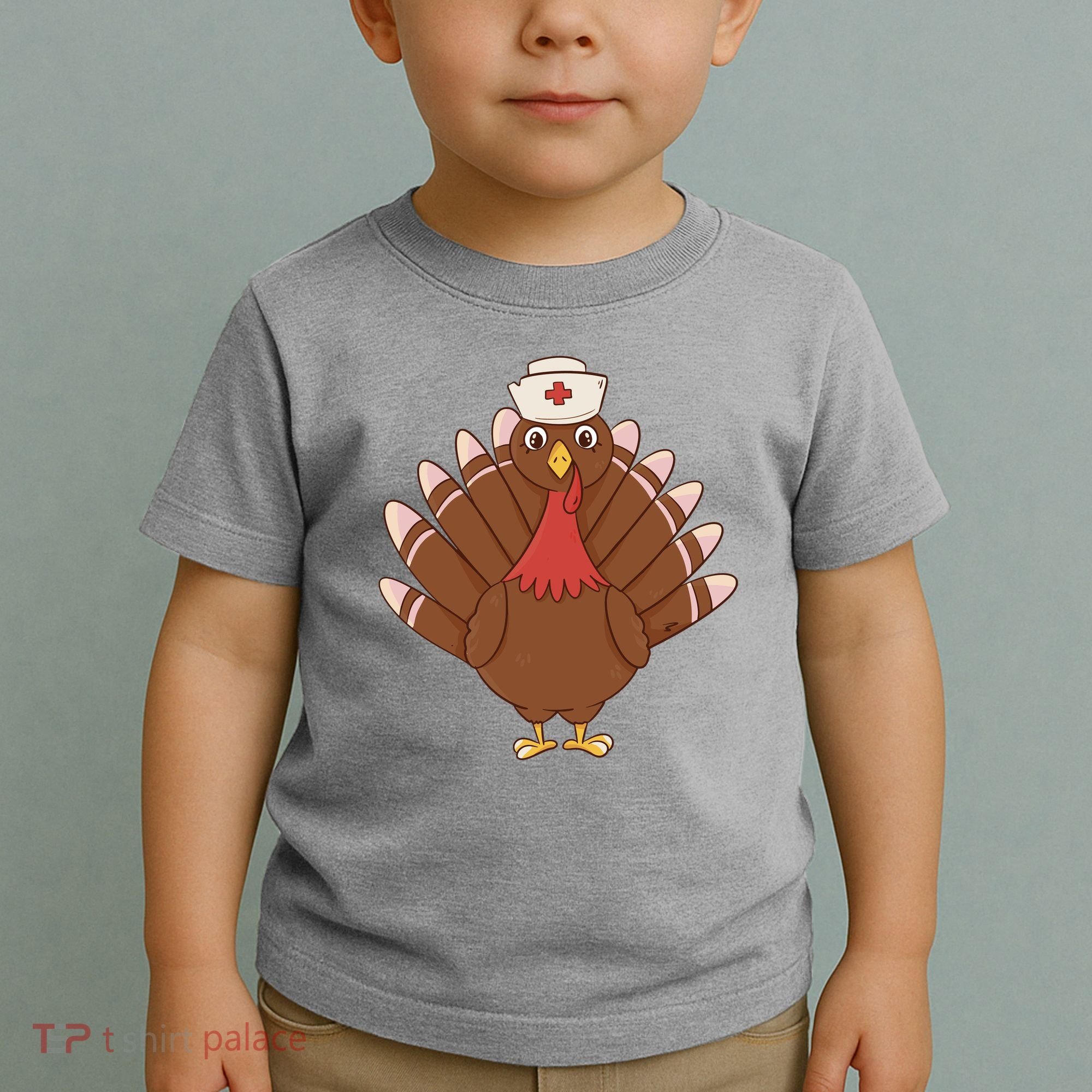 Turkey Nurse Thanksgiving Toddler T-Shirt